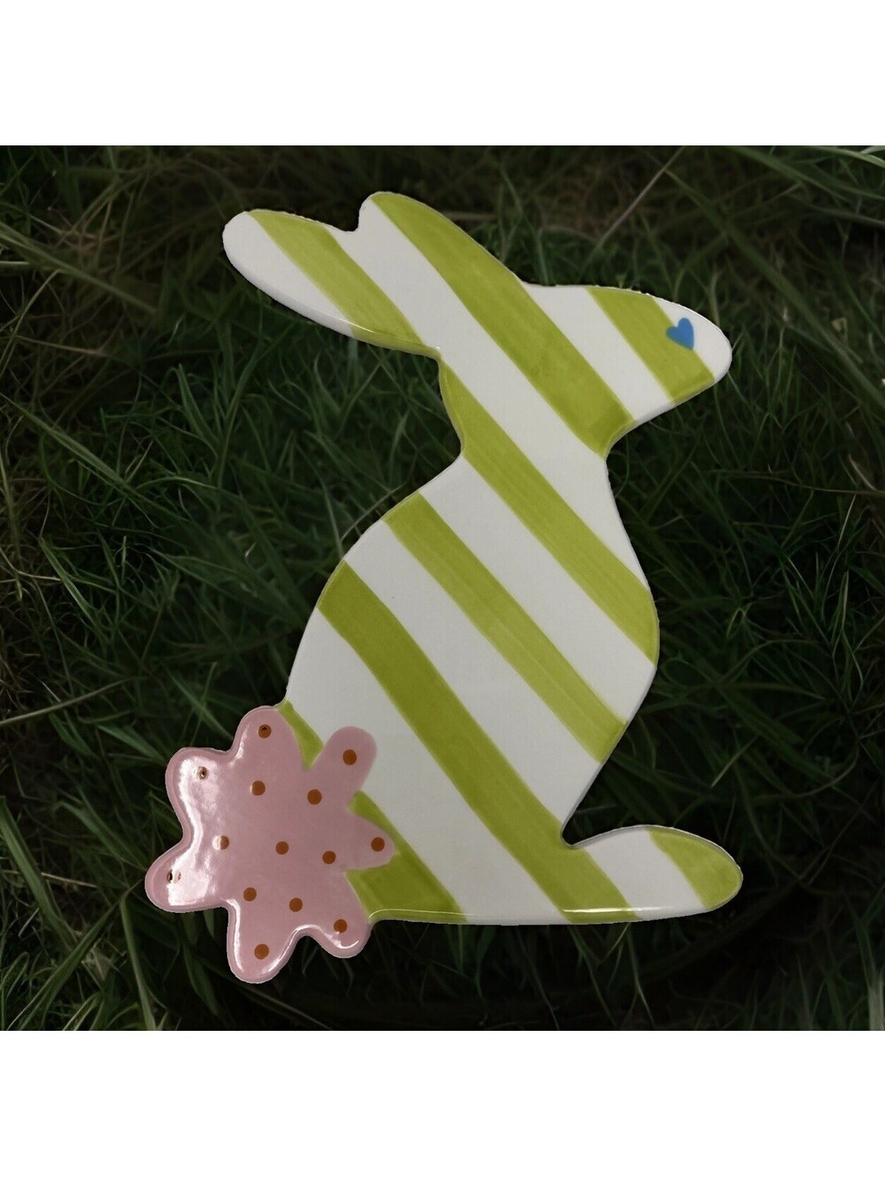 Coton Colors Happy Everything LARGE Attachment Rabbit Easter Spring Decor EUC